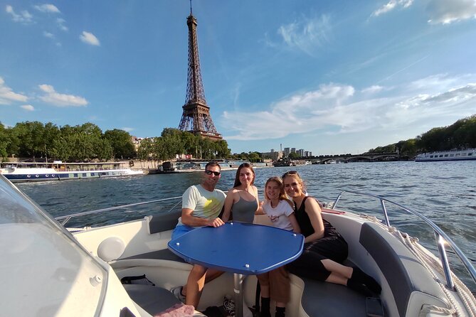 Your Private boat Captain Guide Explore Historical Paris - The Statue of Liberty replica and the Eiffel Tower