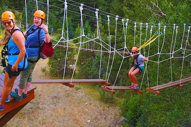 Ziplining across the Beautiful Gallatin River - Families, first-timers, and older participants